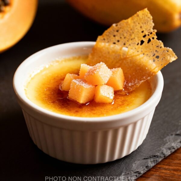 Crème brulée au fruit de baobab