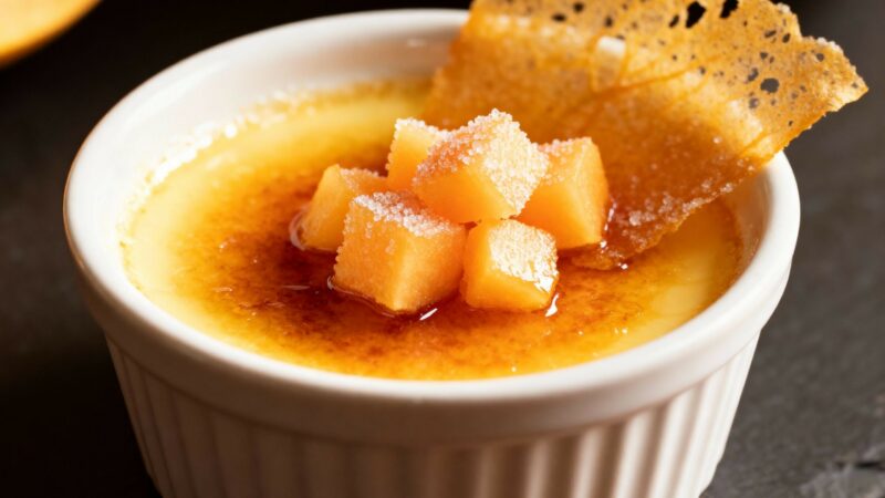 Crème brulée au fruit de baobab