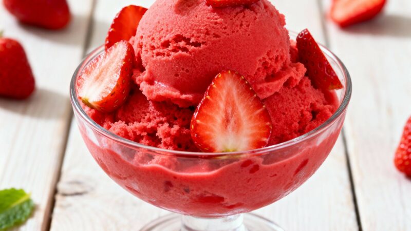 Sorbet fraise