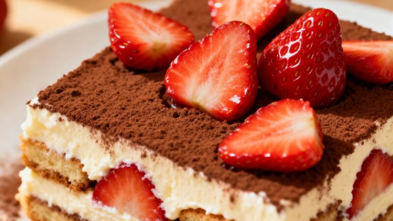 Tiramisu à la fraise