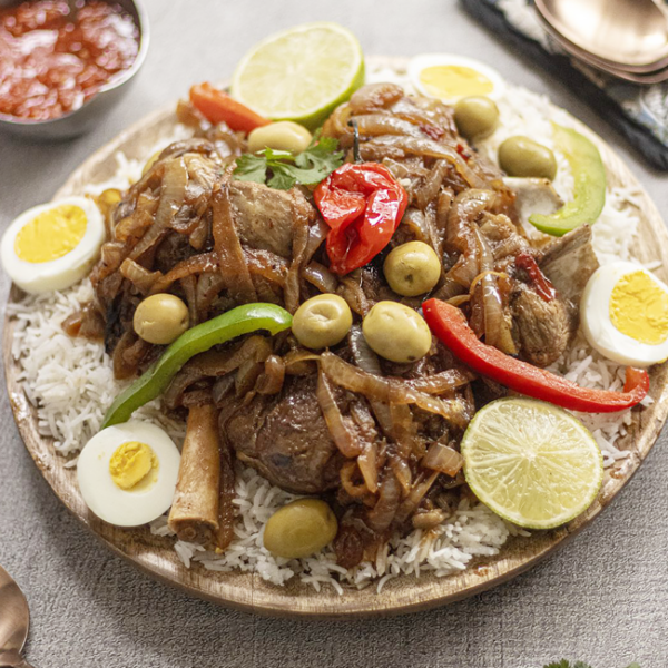 Yassa bœuf riz blanc