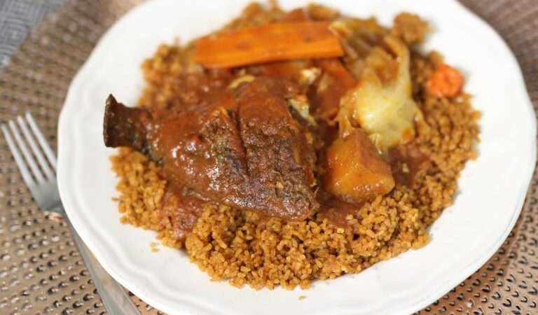 Thièb poisson avec légumes et son riz